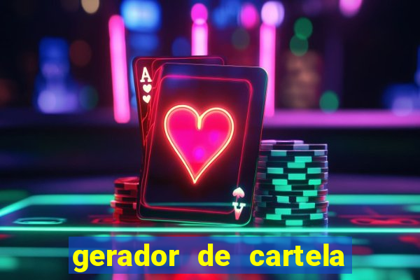 gerador de cartela de bingo